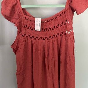 Maurices Burnt Orange top - XL NWT